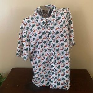 Miller Lite Hawaiian style shirt SZ XL